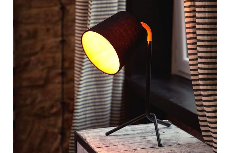 Mooki bordlampe 28 cm - Sort - Bordlampe - Stuelampe - Vindueslampe på fod - Vindueslampe - Sengelampe bord - Soveværelse lampe