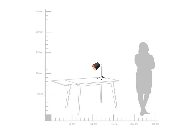 Mooki bordlampe 28 cm - Sort - Belysning - Lamper & indendørsbelysning - Bordlampe