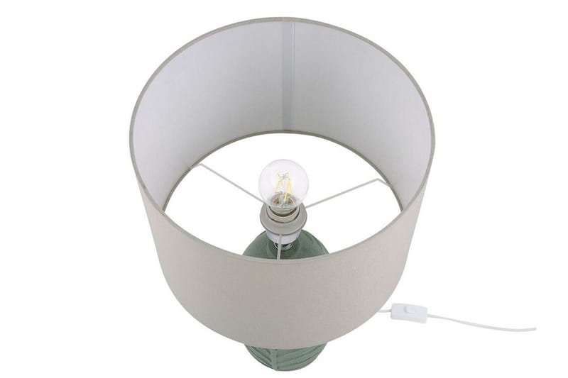 Nashport Bordlampe - Grøn - Vindueslampe på fod - Soveværelse lampe - Stuelampe - Sengelampe bord - Vindueslampe - Bordlampe