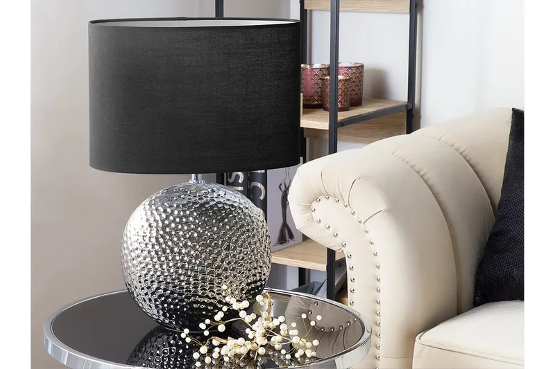 Nasva Bordlampe 35 cm - Sølv - Belysning - Lamper & indendørsbelysning - Bordlampe