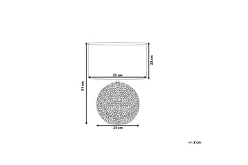Nasva Bordlampe 35 cm - Sølv - Belysning - Lamper & indendørsbelysning - Bordlampe