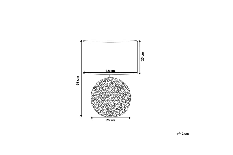 Nasva Bordlampe 35 cm - Sølv - Belysning - Lamper & indendørsbelysning - Bordlampe
