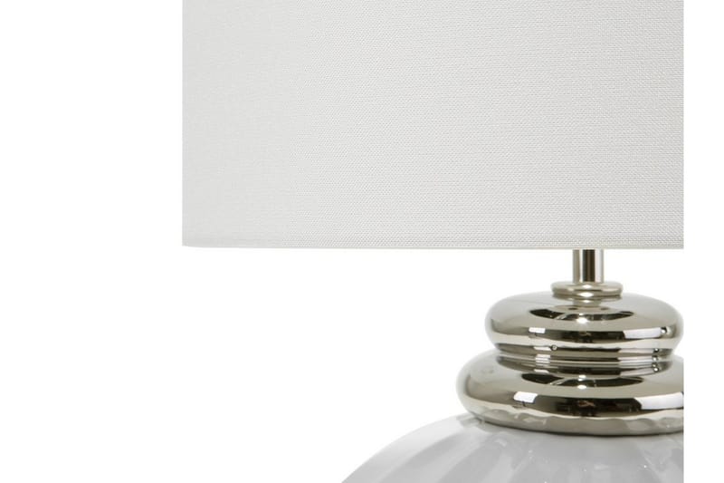Neris bordlampe 33 cm - Sølv - Vindueslampe på fod - Soveværelse lampe - Stuelampe - Sengelampe bord - Vindueslampe - Bordlampe
