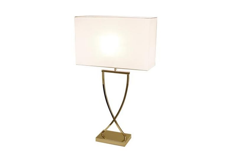 Omega Bordlampe Hvid/Guld - By Rydéns - Bordlampe - Stuelampe - Vindueslampe på fod - Vindueslampe - Sengelampe bord - Soveværelse lampe