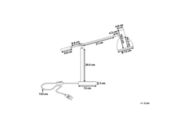 Peckos bordlampe 15 cm - Hvid - Belysning - Lamper & indendørsbelysning - Bordlampe