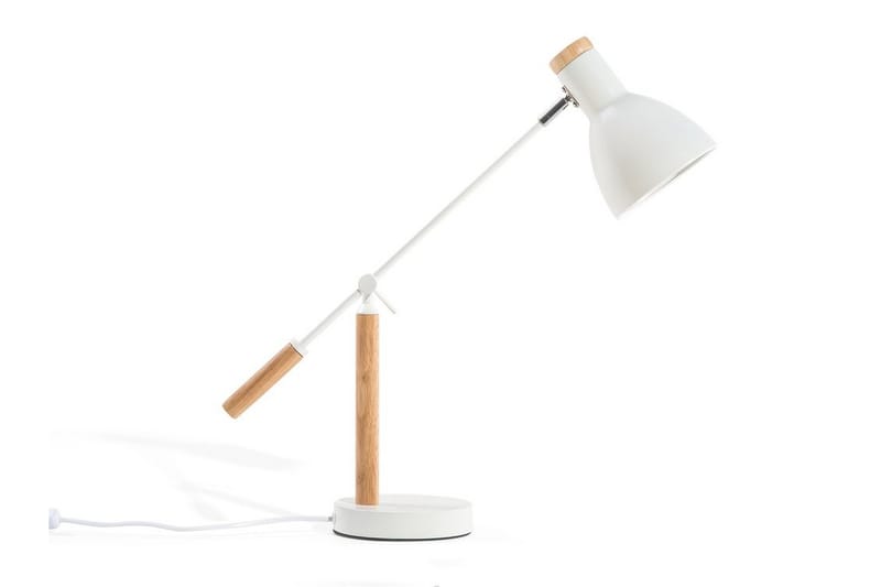 Peckos bordlampe 15 cm - Hvid - Vindueslampe på fod - Soveværelse lampe - Stuelampe - Sengelampe bord - Vindueslampe - Bordlampe