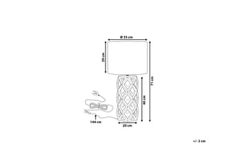 Sælg bordlampe 35 cm - Sort - Belysning - Lamper & indendørsbelysning - Bordlampe
