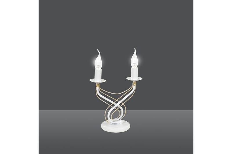 Tori Ln2 bordlampe Hvid - Scandinavian Choice - Vindueslampe på fod - Stuelampe - Sengelampe bord - Vindueslampe - Soveværelse lampe - Bordlampe