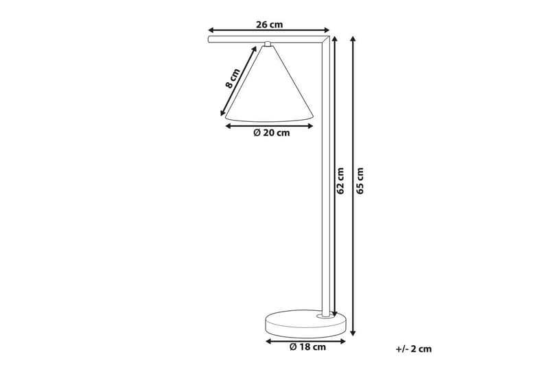 Boreas Bordlampe 65 cm E27 - Kobber - Belysning - Lamper & indendørsbelysning - Vindueslampe - Vindueslampe på fod