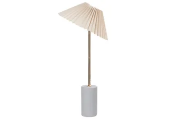 Bosleba Bordlampe 68 cm E27 - Beige/Hvid - Belysning - Lamper & indendørsbelysning - Bordlampe