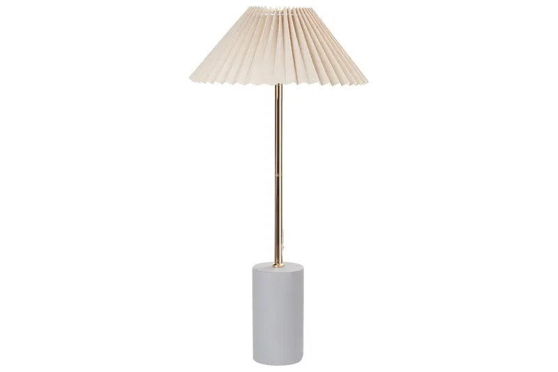 Bosleba Bordlampe 68 cm E27, Beige/Hvid