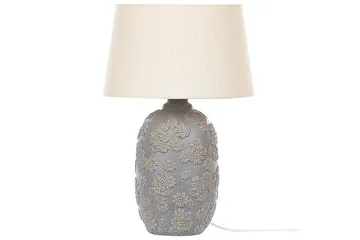 Bracto Bordlampe 46 cm E27 - Grå/Lys beige - Belysning - Lamper & indendørsbelysning - Bordlampe