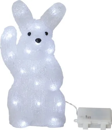 Crystalo dekorationsfigur 14,5 cm - hvid - Belysning - Lamper & indendørsbelysning - Dekorativ belysning