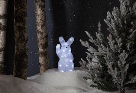 Crystalo dekorationsfigur 14,5 cm - hvid - Belysning - Lamper & indendørsbelysning - Dekorativ belysning
