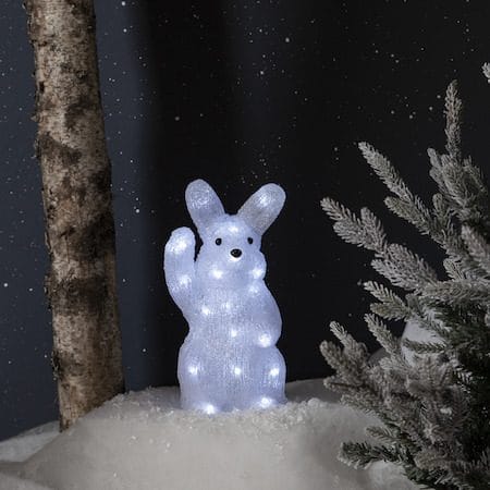 Crystalo dekorationsfigur 14,5 cm - hvid - Belysning - Lamper & indendørsbelysning - Dekorativ belysning