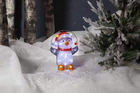 Crystalo dekorationsfigur 22 cm - flerfarvet - Belysning - Lamper & indendørsbelysning - Dekorativ belysning