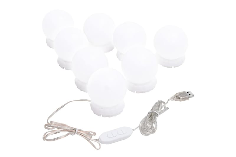 lampesæt til spejl 8 LED-lamper varm hvid og kold hvid - Dekorativ belysning