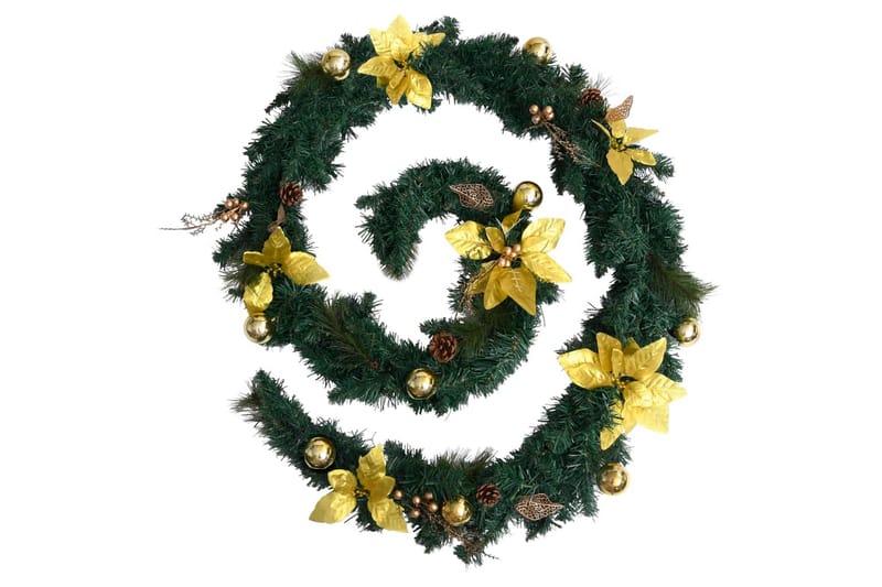Juleguirlande Med Led-Lys 2,7 M Pvc Grøn - Belysning - Julebelysning - Øvrig julebelysning