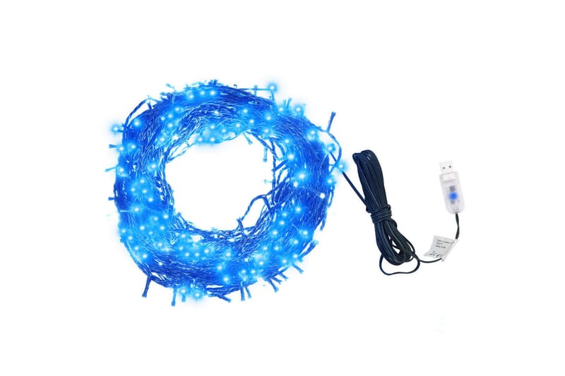 lyskæde med 400 LED'er 40 m 8 lyseffekter IP44 blå - Blå - Lyskæde - Øvrig julebelysning