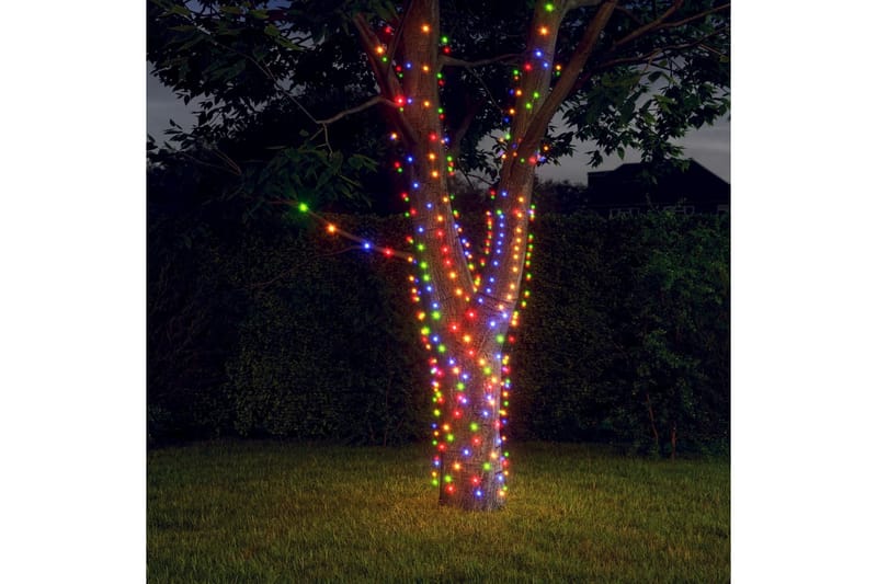 soldrevne lyskæder 5 stk. 5x200 LED'er inde/ude farverig - Lyskæde - Øvrig julebelysning