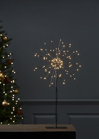 Firework indendørs dekorationsbelysning 25 cm - Sort - Belysning - Lamper & indendørsbelysning - Dekorativ belysning