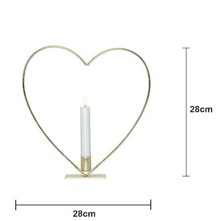 Flamme Heart indendørsdekoration 28 cm - Messing - Belysning - Lamper & indendørsbelysning - Dekorativ belysning
