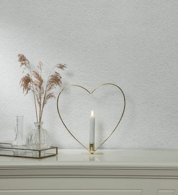 Flamme Heart indendørsdekoration 28 cm - Messing - Belysning - Lamper & indendørsbelysning - Dekorativ belysning