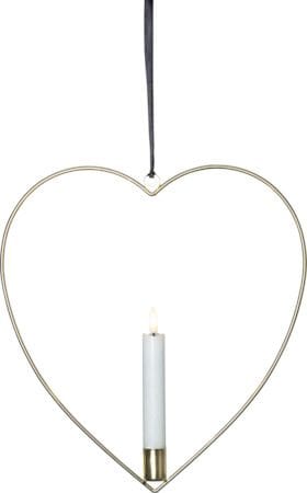 Flamme Heart indendørsdekoration 28 cm - Messing - Belysning - Lamper & indendørsbelysning - Dekorativ belysning