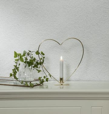 Flamme Heart indendørsdekoration 28 cm - Messing - Belysning - Lamper & indendørsbelysning - Dekorativ belysning