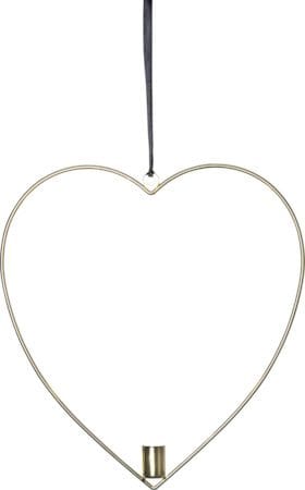 Flamme Heart indendørsdekoration 28 cm - Messing - Belysning - Lamper & indendørsbelysning - Dekorativ belysning