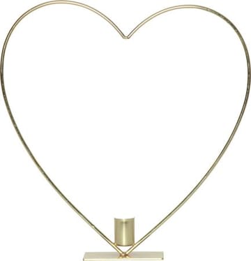 Flamme Heart indendørsdekoration 28 cm - Messing - Belysning - Lamper & indendørsbelysning - Dekorativ belysning
