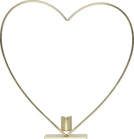 Flamme Heart indendørsdekoration 28 cm - Messing - Belysning - Lamper & indendørsbelysning - Dekorativ belysning