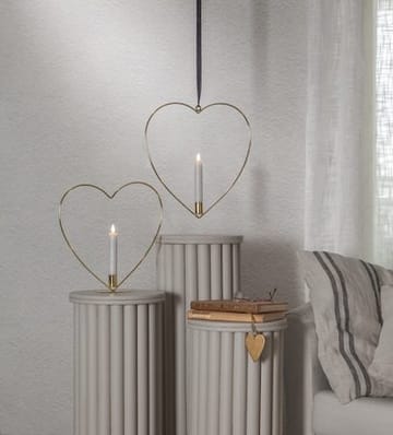 Flamme Heart indendørsdekoration 28 cm - Messing - Belysning - Lamper & indendørsbelysning - Dekorativ belysning