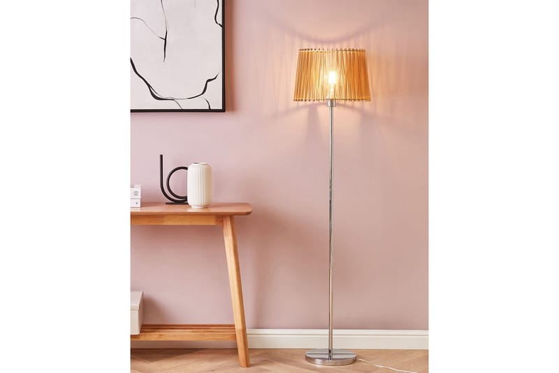 Forgen Gulvlampe 153 cm - Sølv/Lyst træ - Belysning - Lamper & indendørsbelysning - Soveværelse lampe
