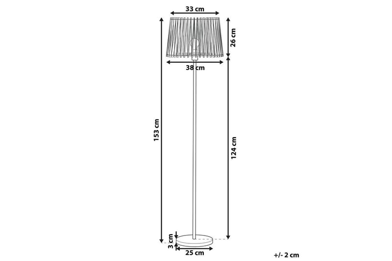 Forgen Gulvlampe 153 cm - Sølv/Lyst træ - Belysning - Lamper & indendørsbelysning - Soveværelse lampe