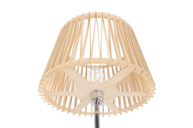Forgen Gulvlampe 153 cm - Sølv/Lyst træ - Belysning - Lamper & indendørsbelysning - Soveværelse lampe