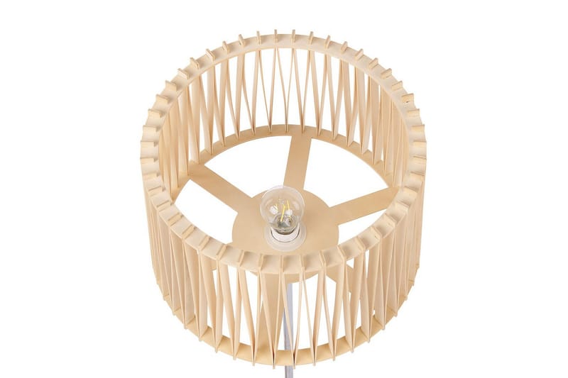 Forgen Gulvlampe 153 cm - Sølv/Lyst træ - Belysning - Lamper & indendørsbelysning - Soveværelse lampe