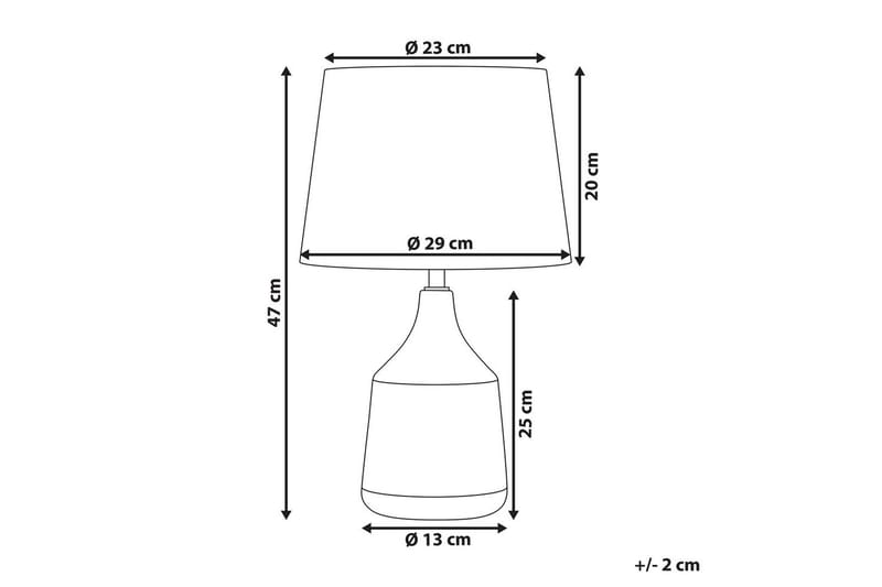 Galatea Bordlampe 47 cm E14 - Bronze/Beige - Belysning - Lamper & indendørsbelysning - Vindueslampe - Vindueslampe på fod