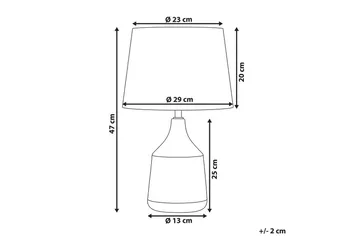 Galatea Bordlampe 47 cm E14 - Bronze/Beige - Belysning - Lamper & indendørsbelysning - Bordlampe