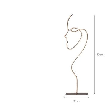 Grafico silhuet-dekorationsbelysning 85 cm - sort - Belysning - Lamper & indendørsbelysning - Dekorativ belysning