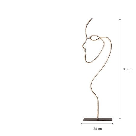 Grafico silhuet-dekorationsbelysning 85 cm - sort - Belysning - Lamper & indendørsbelysning - Dekorativ belysning