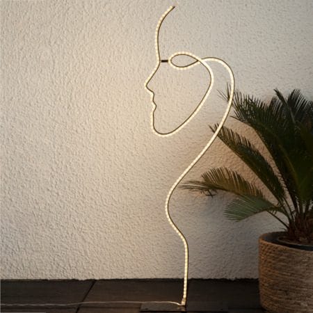 Grafico silhuet-dekorationsbelysning 85 cm - sort - Belysning - Lamper & indendørsbelysning - Dekorativ belysning