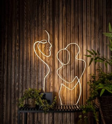 Grafico silhuet-dekorationsbelysning 85 cm - sort - Belysning - Lamper & indendørsbelysning - Dekorativ belysning