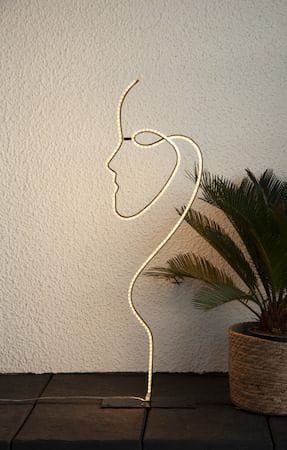 Grafico silhuet-dekorationsbelysning 85 cm - sort - Belysning - Lamper & indendørsbelysning - Dekorativ belysning