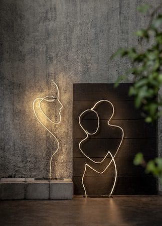 Grafico silhuet-dekorationsbelysning 85 cm - sort - Belysning - Lamper & indendørsbelysning - Dekorativ belysning