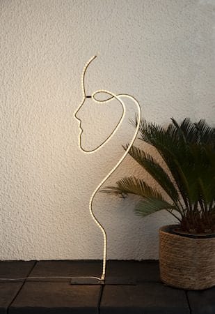 Grafico silhuet-dekorationsbelysning 85 cm - sort - Belysning - Lamper & indendørsbelysning - Dekorativ belysning