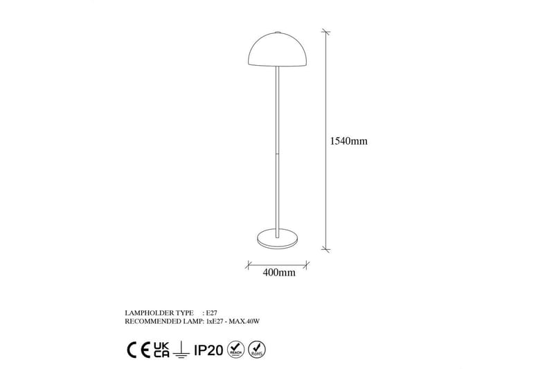 Gulvlampe Blandet Rany Hvid - Rany Hvid - Belysning - Lamper & indendørsbelysning - Soveværelse lampe