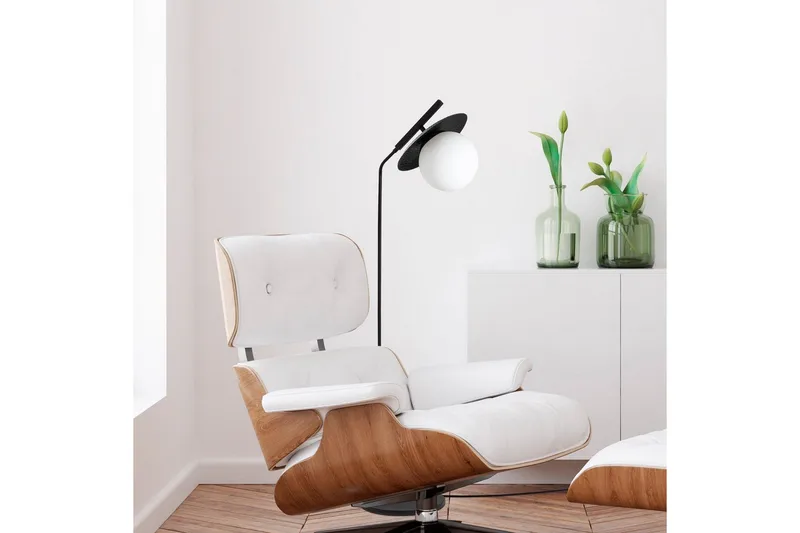 Gulvlampe Cartin Sort - Sort - Belysning - Lamper & indendørsbelysning - Soveværelse lampe