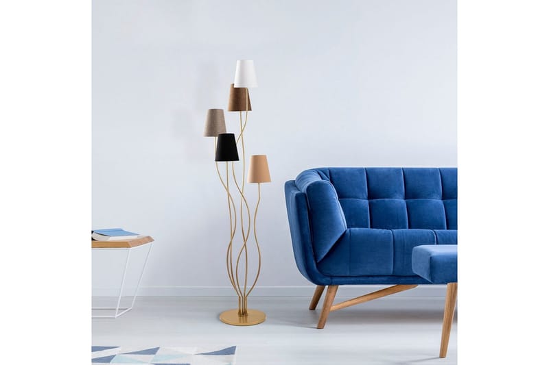 Gulvlampe Crestor Multifarvet / Mørke Farver - Multifarvet / Mørke Farver - Belysning - Lamper & indendørsbelysning - Soveværelse lampe