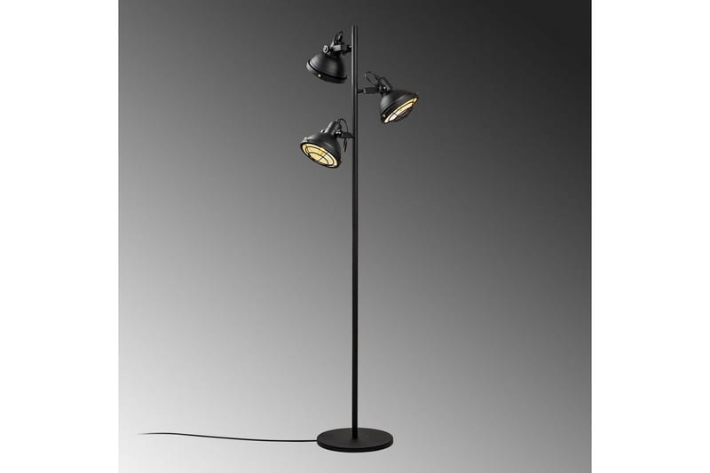 Gulvlampe Desten Sort - Sort - Belysning - Lamper & indendørsbelysning - Soveværelse lampe